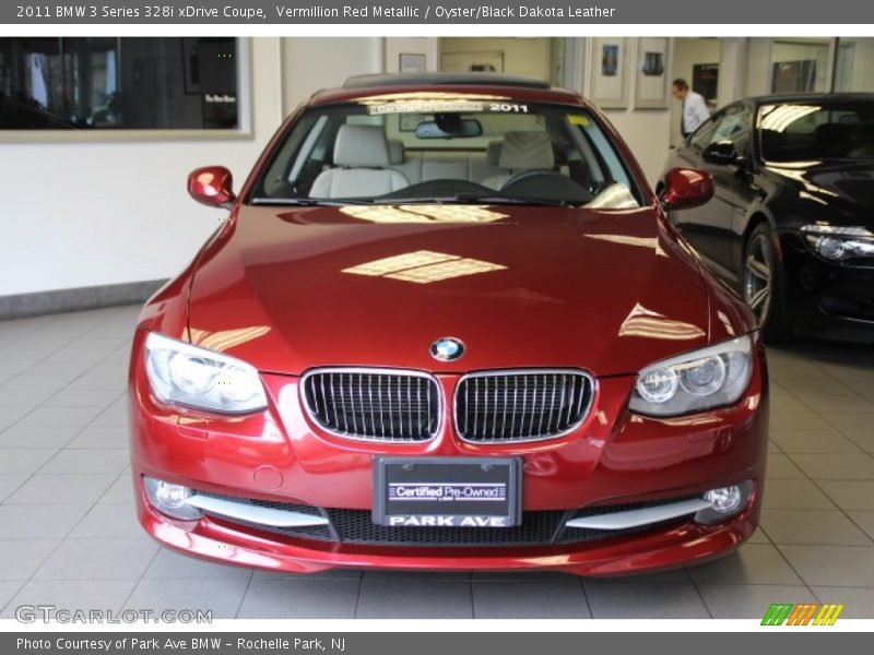 Vermillion Red Metallic / Oyster/Black Dakota Leather 2011 BMW 3 Series 328i xDrive Coupe