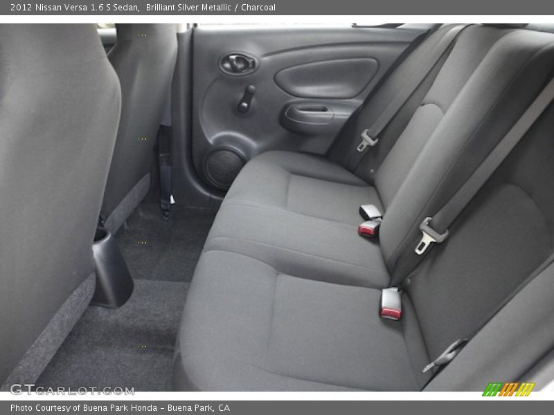 Brilliant Silver Metallic / Charcoal 2012 Nissan Versa 1.6 S Sedan