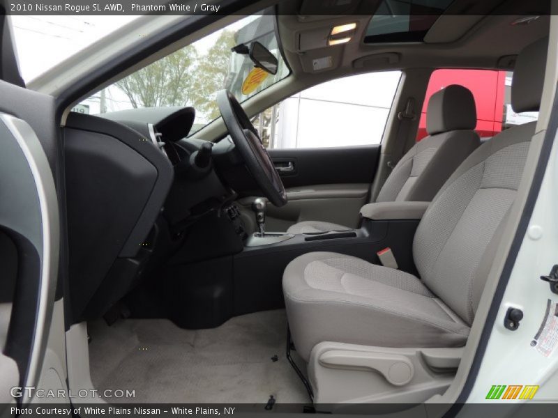 Phantom White / Gray 2010 Nissan Rogue SL AWD