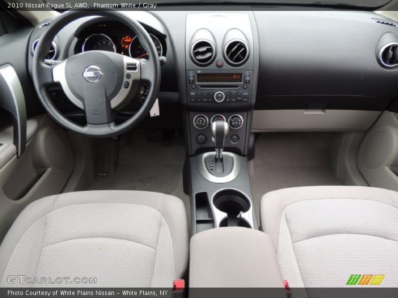 Phantom White / Gray 2010 Nissan Rogue SL AWD