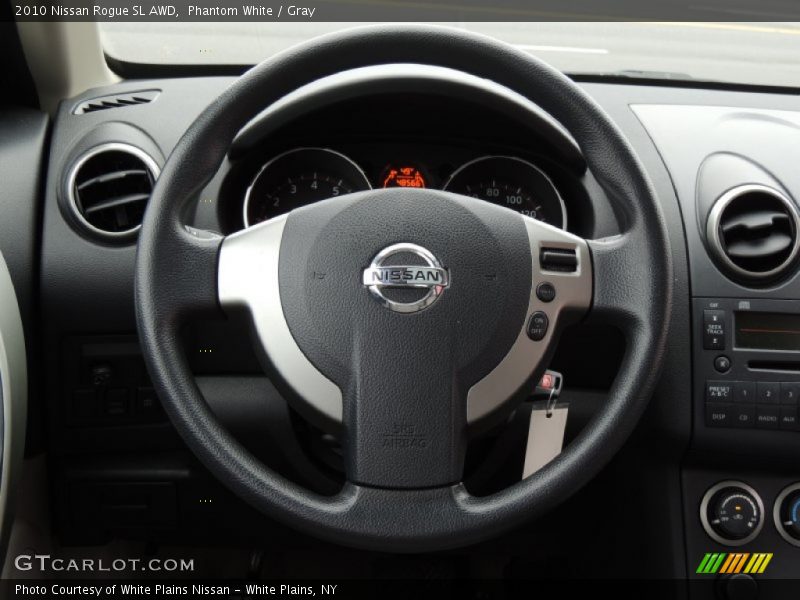 Phantom White / Gray 2010 Nissan Rogue SL AWD