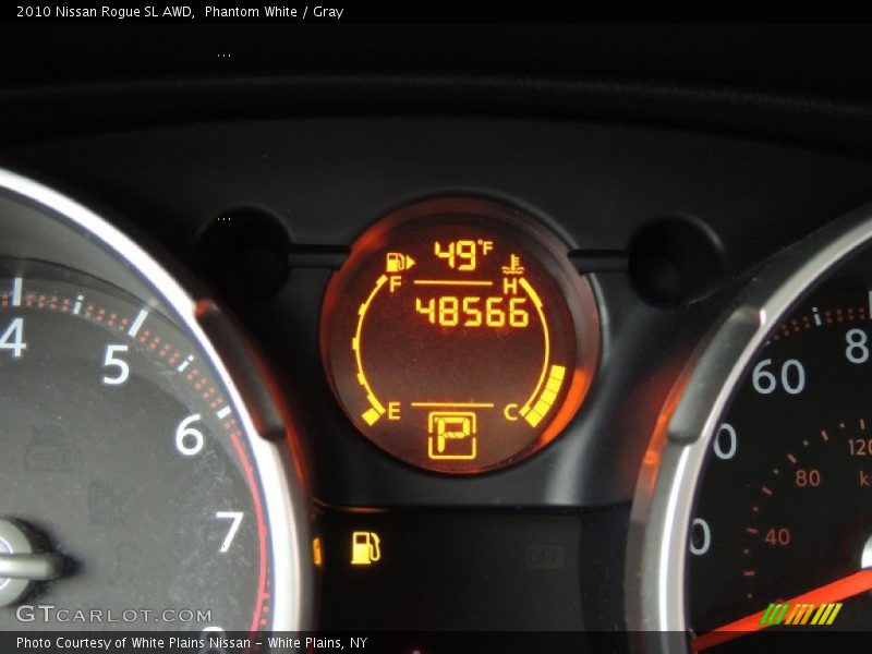 Phantom White / Gray 2010 Nissan Rogue SL AWD