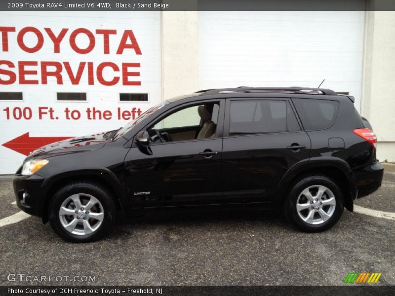 Black / Sand Beige 2009 Toyota RAV4 Limited V6 4WD