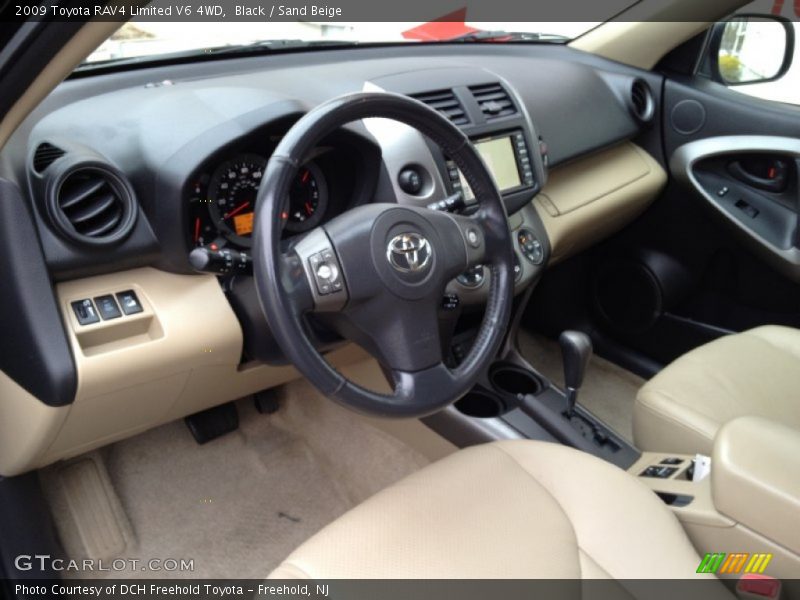 Black / Sand Beige 2009 Toyota RAV4 Limited V6 4WD