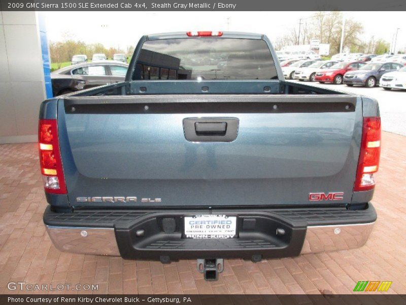 Stealth Gray Metallic / Ebony 2009 GMC Sierra 1500 SLE Extended Cab 4x4