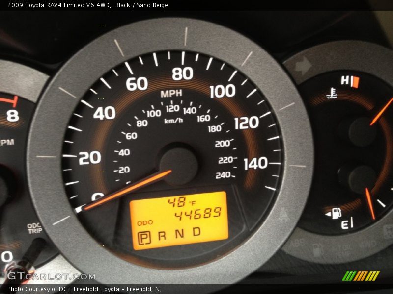 Black / Sand Beige 2009 Toyota RAV4 Limited V6 4WD
