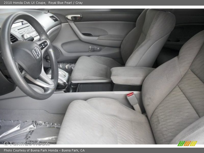 Royal Blue Pearl / Gray 2010 Honda Civic LX Coupe