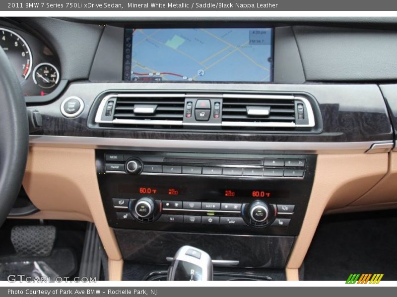 Mineral White Metallic / Saddle/Black Nappa Leather 2011 BMW 7 Series 750Li xDrive Sedan