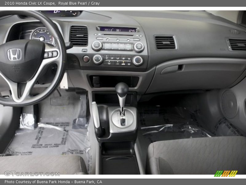 Royal Blue Pearl / Gray 2010 Honda Civic LX Coupe