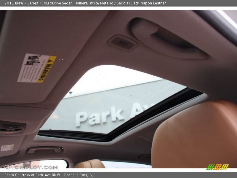 Mineral White Metallic / Saddle/Black Nappa Leather 2011 BMW 7 Series 750Li xDrive Sedan