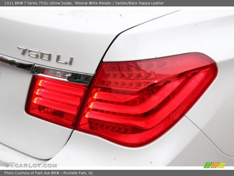 Mineral White Metallic / Saddle/Black Nappa Leather 2011 BMW 7 Series 750Li xDrive Sedan