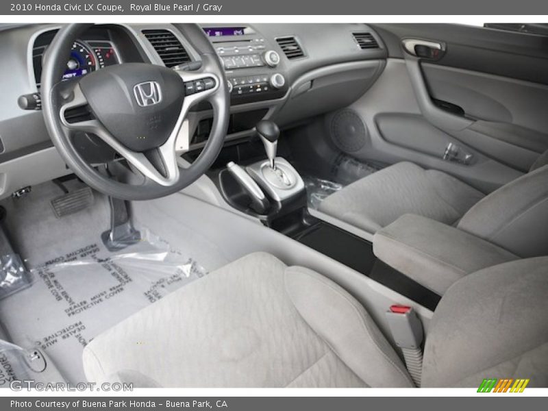 Royal Blue Pearl / Gray 2010 Honda Civic LX Coupe