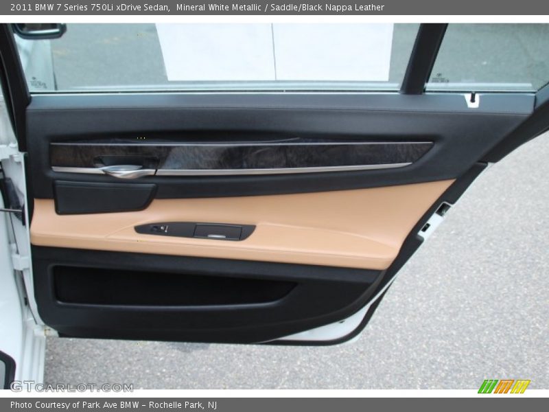 Mineral White Metallic / Saddle/Black Nappa Leather 2011 BMW 7 Series 750Li xDrive Sedan