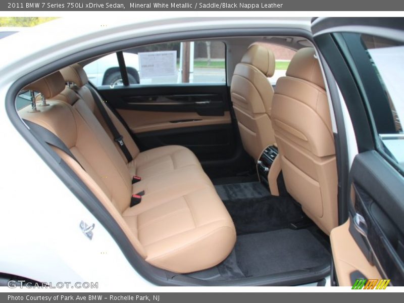 Mineral White Metallic / Saddle/Black Nappa Leather 2011 BMW 7 Series 750Li xDrive Sedan