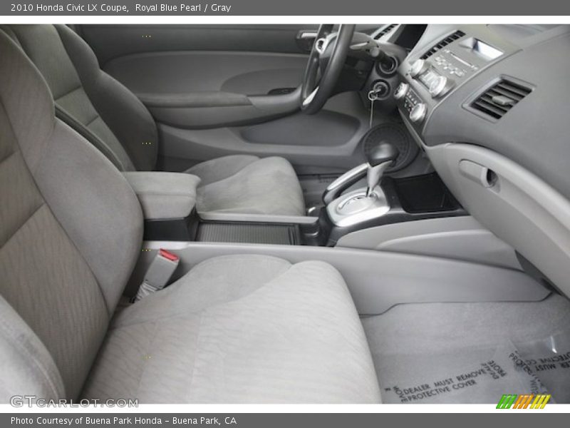 Royal Blue Pearl / Gray 2010 Honda Civic LX Coupe