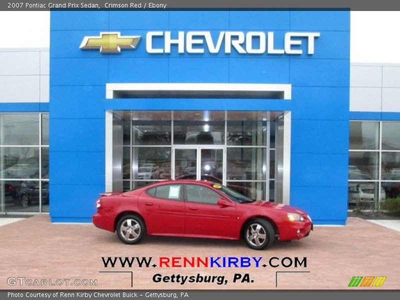 Crimson Red / Ebony 2007 Pontiac Grand Prix Sedan