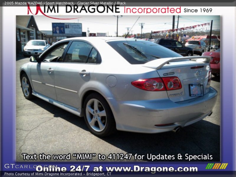 Glacier Silver Metallic / Black 2005 Mazda MAZDA6 i Sport Hatchback