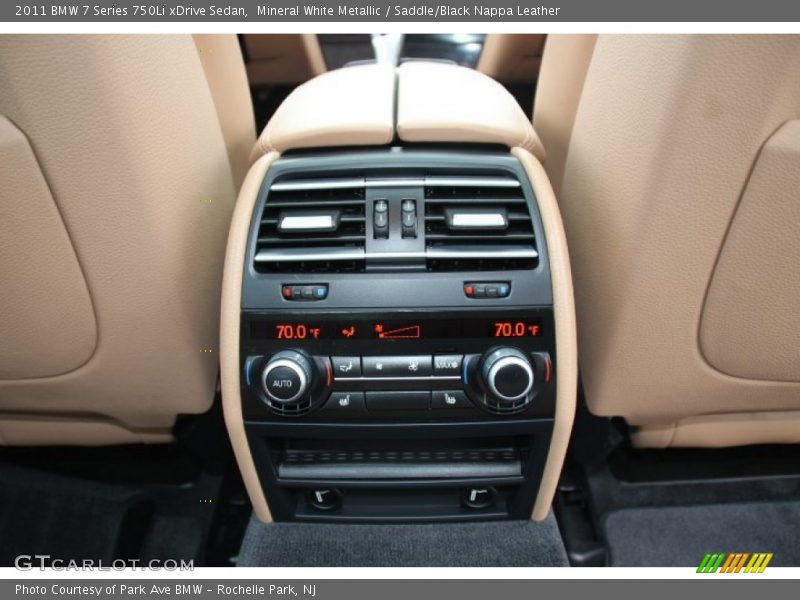 Mineral White Metallic / Saddle/Black Nappa Leather 2011 BMW 7 Series 750Li xDrive Sedan