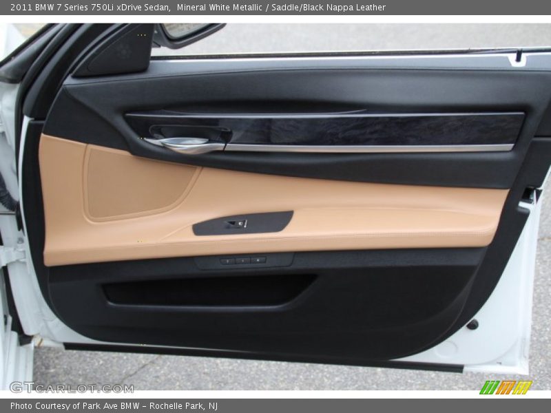 Mineral White Metallic / Saddle/Black Nappa Leather 2011 BMW 7 Series 750Li xDrive Sedan
