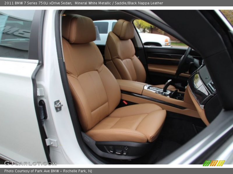 Mineral White Metallic / Saddle/Black Nappa Leather 2011 BMW 7 Series 750Li xDrive Sedan