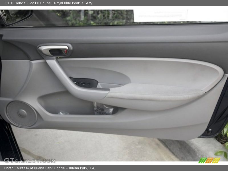 Royal Blue Pearl / Gray 2010 Honda Civic LX Coupe