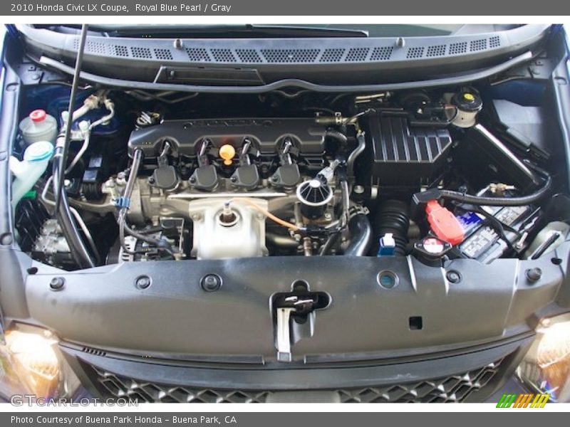 Royal Blue Pearl / Gray 2010 Honda Civic LX Coupe
