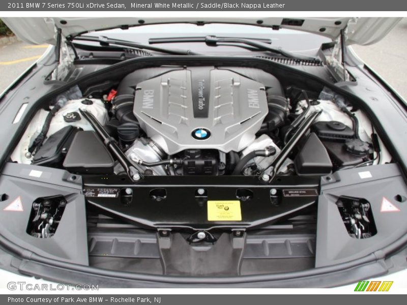 Mineral White Metallic / Saddle/Black Nappa Leather 2011 BMW 7 Series 750Li xDrive Sedan