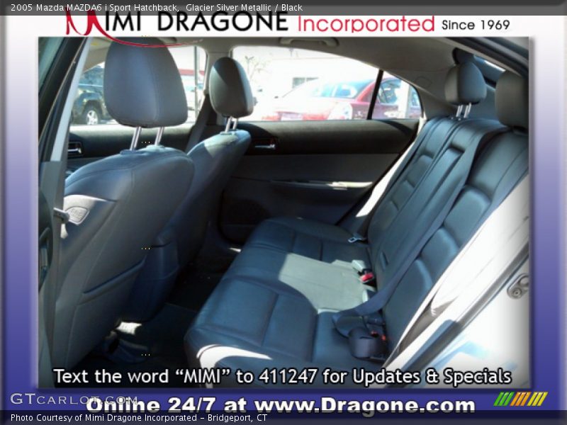 Glacier Silver Metallic / Black 2005 Mazda MAZDA6 i Sport Hatchback