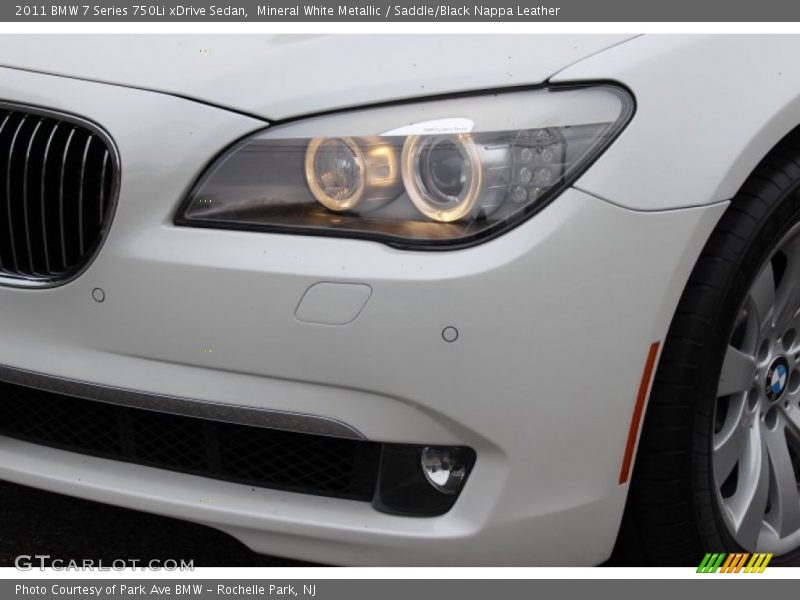 Mineral White Metallic / Saddle/Black Nappa Leather 2011 BMW 7 Series 750Li xDrive Sedan