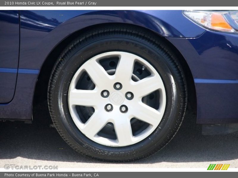 Royal Blue Pearl / Gray 2010 Honda Civic LX Coupe