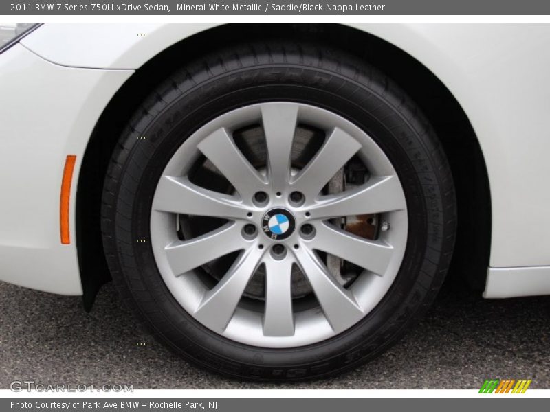 Mineral White Metallic / Saddle/Black Nappa Leather 2011 BMW 7 Series 750Li xDrive Sedan
