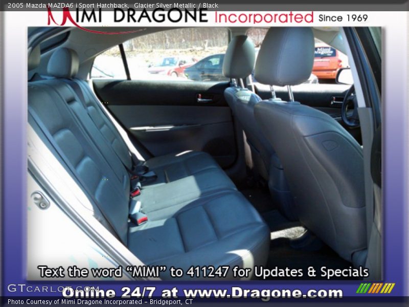 Glacier Silver Metallic / Black 2005 Mazda MAZDA6 i Sport Hatchback