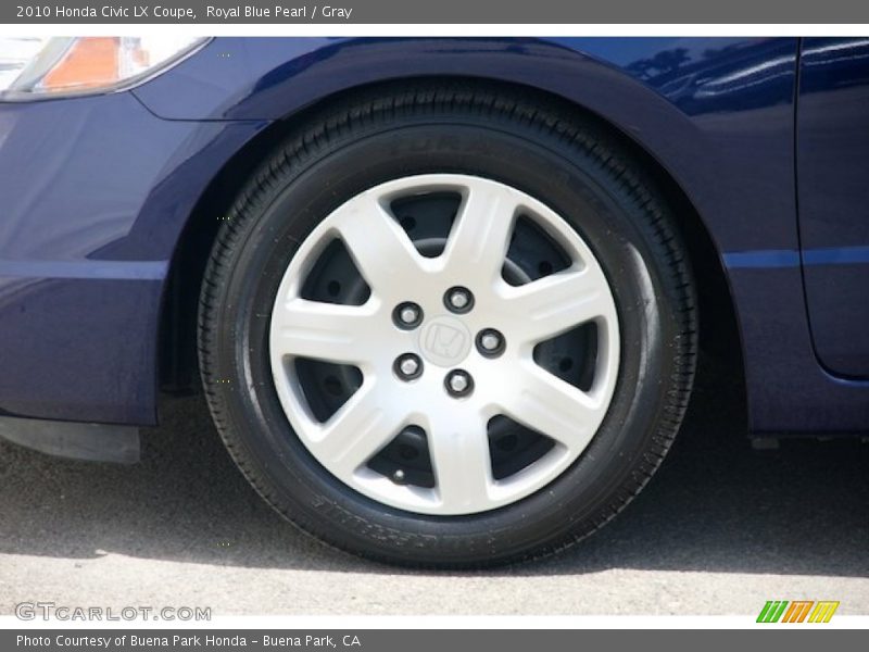 Royal Blue Pearl / Gray 2010 Honda Civic LX Coupe