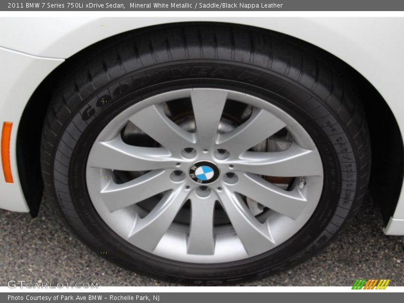 Mineral White Metallic / Saddle/Black Nappa Leather 2011 BMW 7 Series 750Li xDrive Sedan