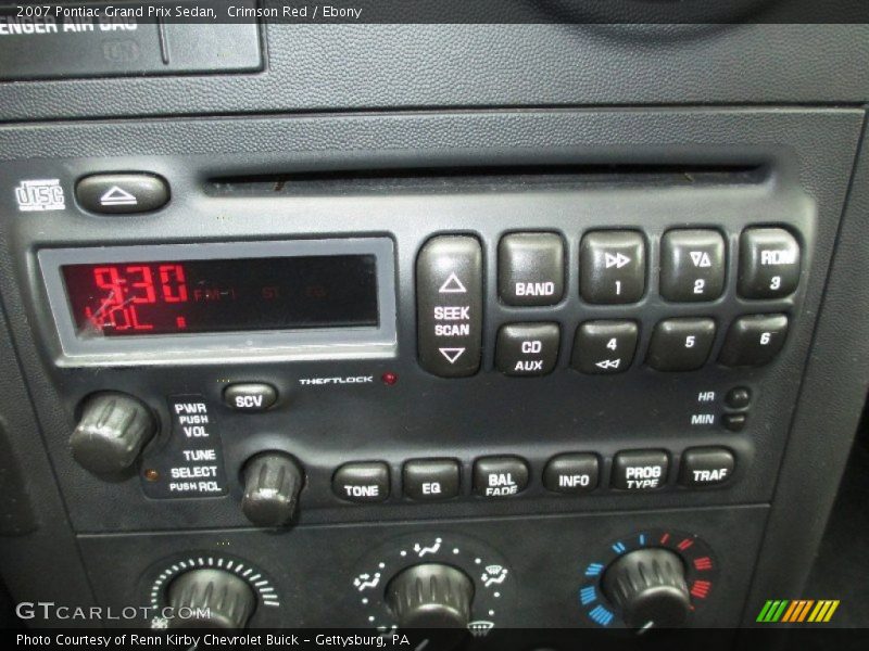 Crimson Red / Ebony 2007 Pontiac Grand Prix Sedan