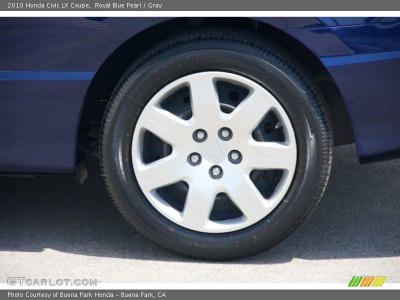 Royal Blue Pearl / Gray 2010 Honda Civic LX Coupe