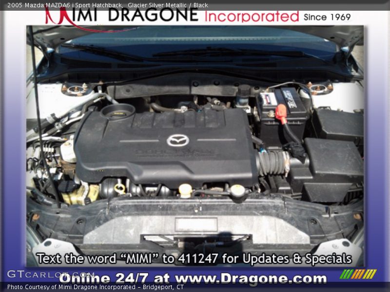 Glacier Silver Metallic / Black 2005 Mazda MAZDA6 i Sport Hatchback