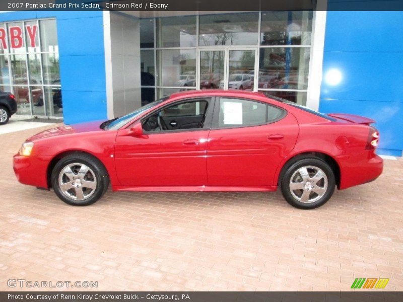 Crimson Red / Ebony 2007 Pontiac Grand Prix Sedan