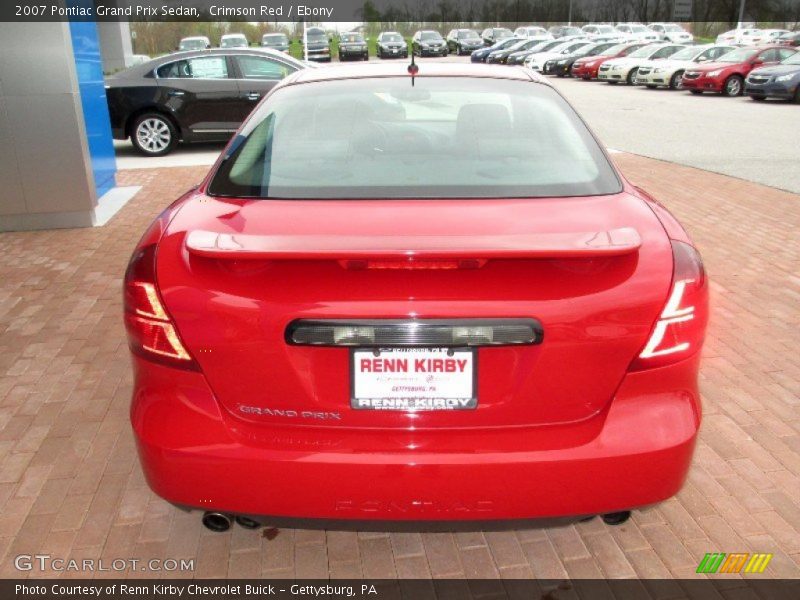 Crimson Red / Ebony 2007 Pontiac Grand Prix Sedan