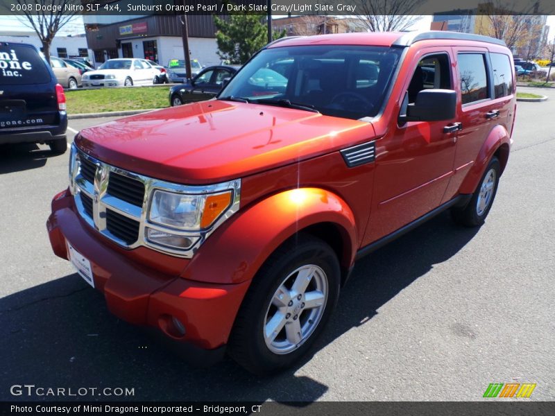 Sunburst Orange Pearl / Dark Slate Gray/Light Slate Gray 2008 Dodge Nitro SLT 4x4