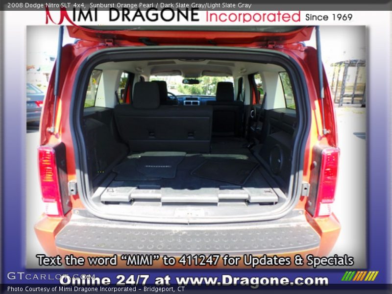 Sunburst Orange Pearl / Dark Slate Gray/Light Slate Gray 2008 Dodge Nitro SLT 4x4