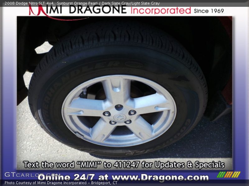 Sunburst Orange Pearl / Dark Slate Gray/Light Slate Gray 2008 Dodge Nitro SLT 4x4