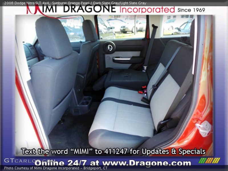 Sunburst Orange Pearl / Dark Slate Gray/Light Slate Gray 2008 Dodge Nitro SLT 4x4