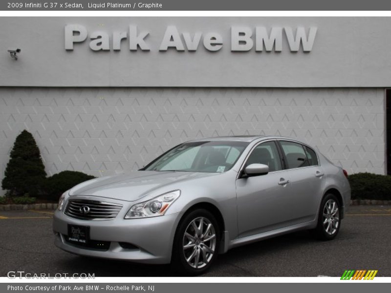 Liquid Platinum / Graphite 2009 Infiniti G 37 x Sedan