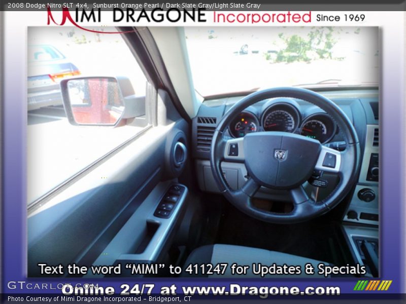 Sunburst Orange Pearl / Dark Slate Gray/Light Slate Gray 2008 Dodge Nitro SLT 4x4