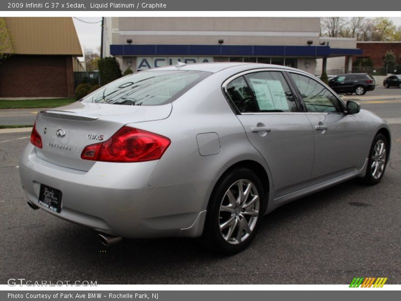 Liquid Platinum / Graphite 2009 Infiniti G 37 x Sedan