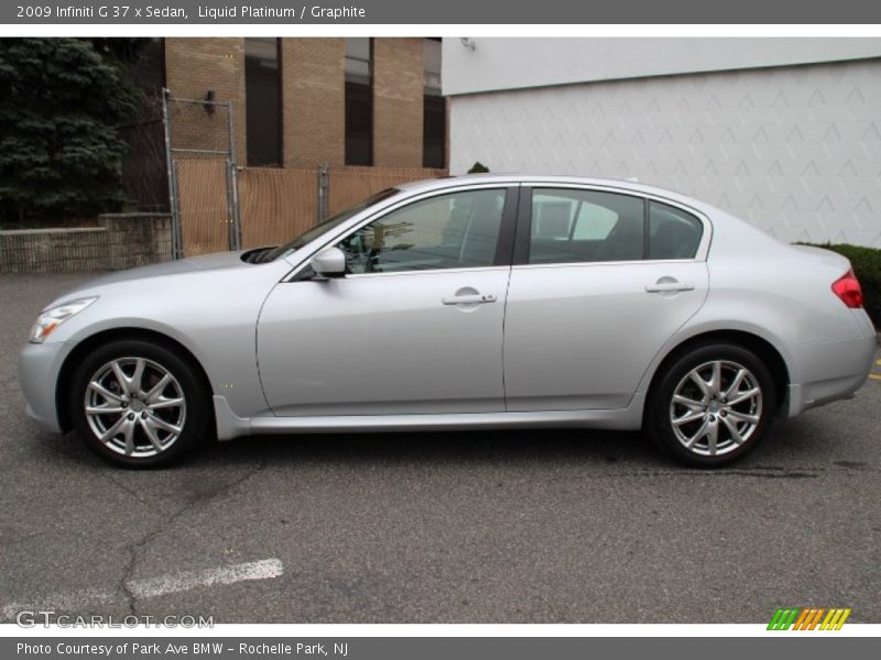 Liquid Platinum / Graphite 2009 Infiniti G 37 x Sedan