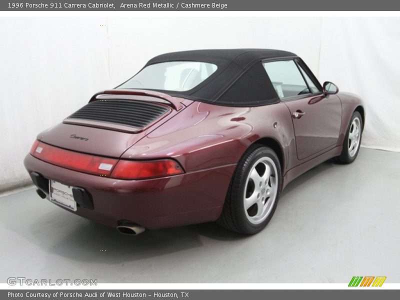 Arena Red Metallic / Cashmere Beige 1996 Porsche 911 Carrera Cabriolet