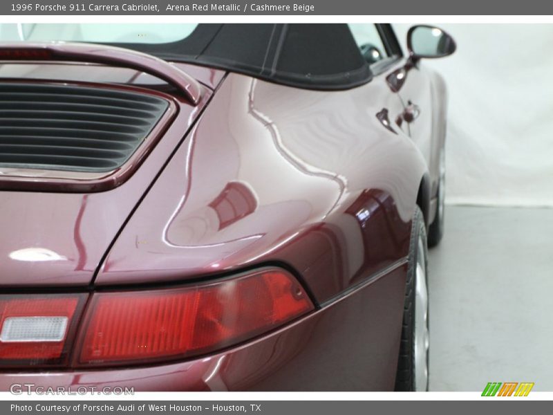 Arena Red Metallic / Cashmere Beige 1996 Porsche 911 Carrera Cabriolet