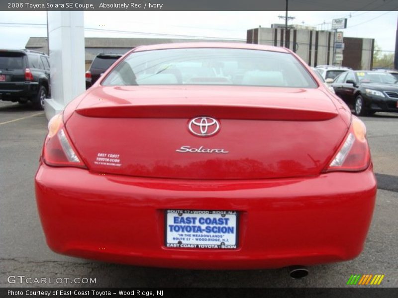 Absolutely Red / Ivory 2006 Toyota Solara SE Coupe